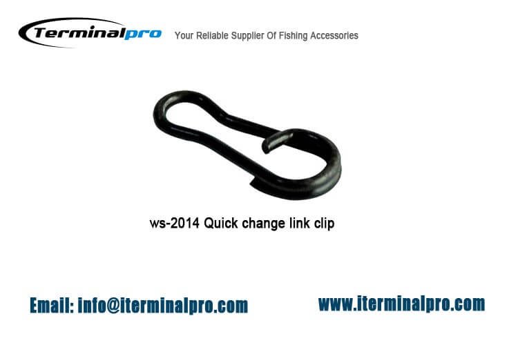 Matt black quick change link clip-carp fishing-terminal tackle