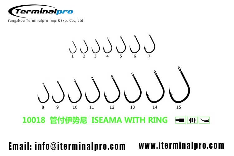 10018-ISEAMA-WITH-RING-high-carbon-steel-freshwater-fishing-hook
