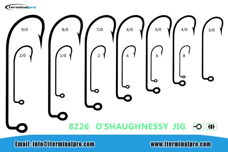 8226-O'SHAUGHNESSY-JIG-HOOK-FOR-BASS-FISHING-RIG-AND-JIG-HEADS-FISHING-HOOK-TERMINAL-TACKLE-FISHING-ACCESSORIES