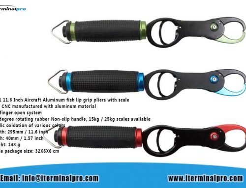 TFGP-01 11.6 Inch Aircraft Aluminum fish lip grip pliers with scale