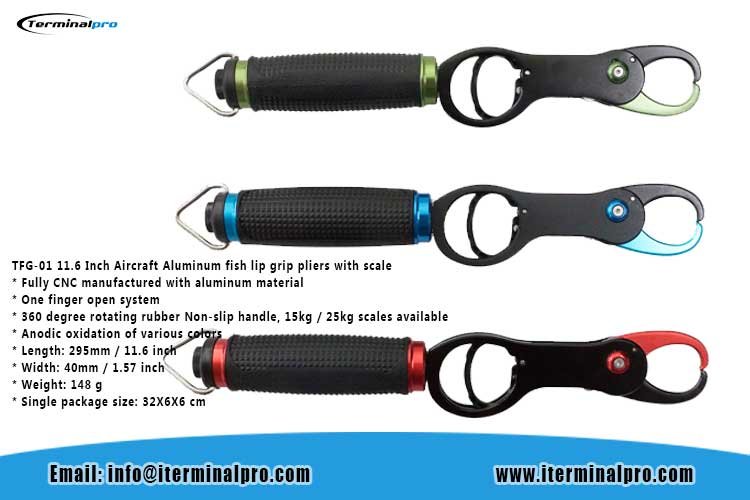 tfg-01-11.6-inch-aircraft-aluminum-fish-lip-grip-pliers-with-scale